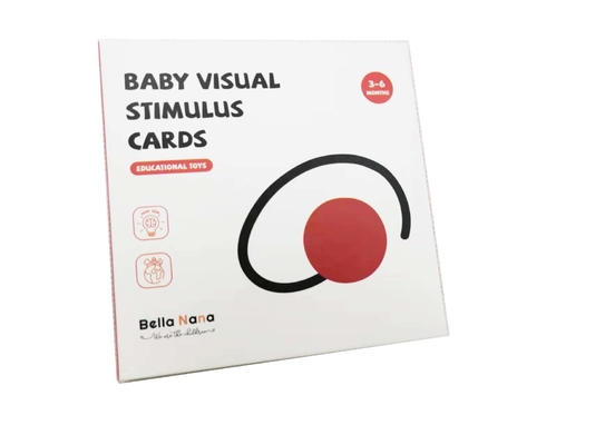 3-6 Bulan Kartu Stimulasi Visual Bayi Baru Lahir Kartu Kontras Hitam Putih
