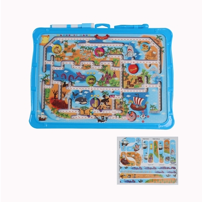 Montessori Magnetic Puzzle Maze Belajar Mainan Dengan Pena Ocean Beach Eco EVA Plastic