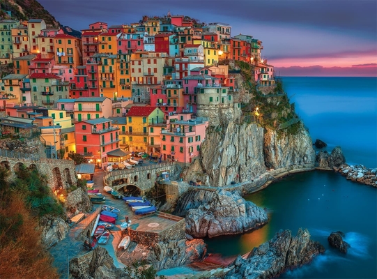 1000 Buah Teka-teki Jigsaw Papaer Dewasa Cinque Terre 26.75*19.75 Untuk Anak Usia 8 Tahun