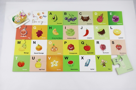 Anak-anak Lantai Alfabet Buah Jigsaw Puzzle Game Edukasi