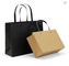Personalized Kraft Merchandise Bags Brown Shopping Bags Logo Hitam Dicetak