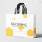 Pantone White Glossy Laminated Paper Bags Terima Kasih Goodie Bags Untuk Bisnis