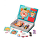 OEM Crazy Faces Magnetic Book Wood Jigsaw Puzzles Play Box Untuk Anak Usia 3 Tahun