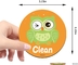 OEM Hewan Burung Hantu Magnetik Bersih Kotor Tanda Balik Mesin Pencuci Piring Stiker Bersih Kotor