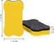 Blackboard Magnetic Dry Eraser Bentuk Tulang Kuning 2.76 * 1.57 Inch